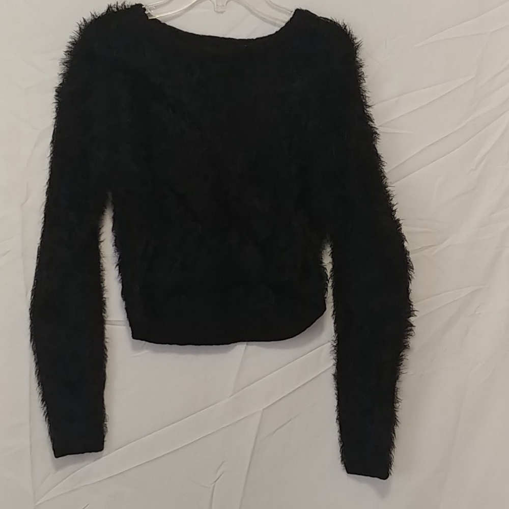 Brandy and melville Black fuzzy top